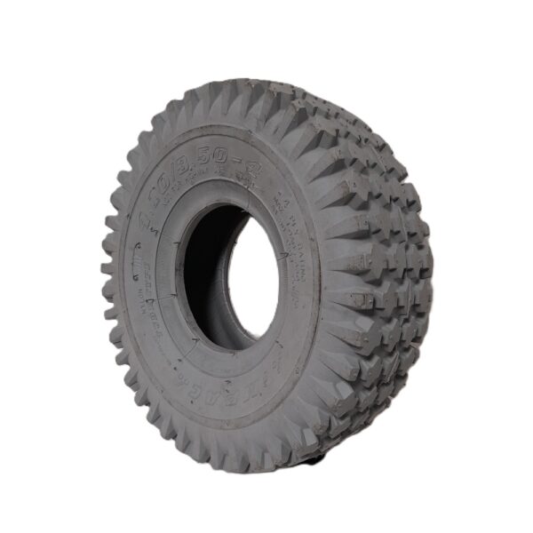 Pneu gonflable 4.10/3.50-4 noir ou gris